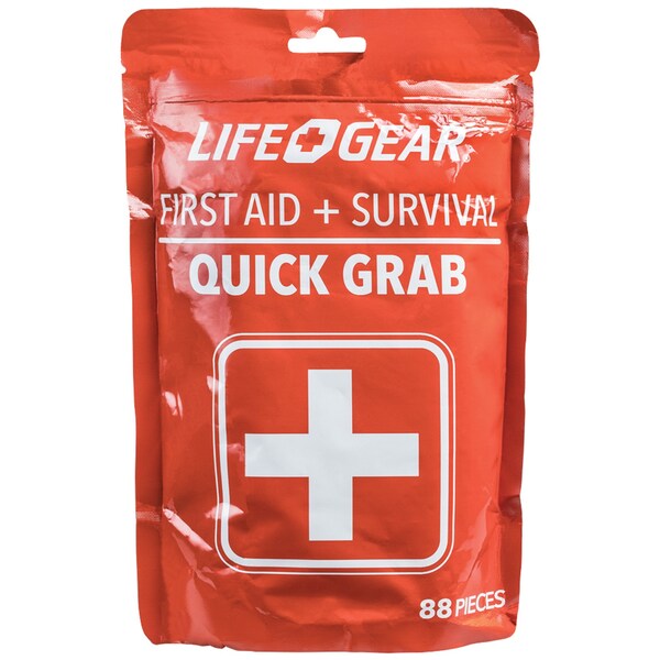Life+Gear Quick Grab 88pcs First Aid and Survival Kit 41-3819
